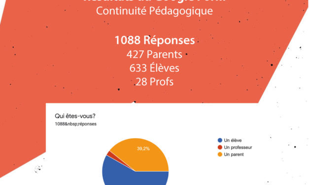 Résultats du Google Form : Continuité Pédagogique