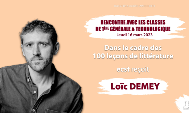 La leçon de littérature de Loïc Demey